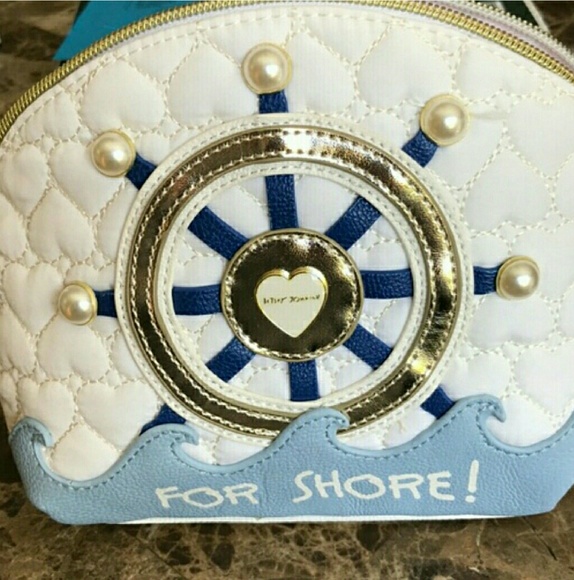 Betsey johnson "for shore" cosmo bag NWT - Picture 1 of 6